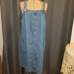 DOROTHY PERKINS BLUE DENIM CLASSIC DRESS SLEEVELESS DRESS SIZE 16